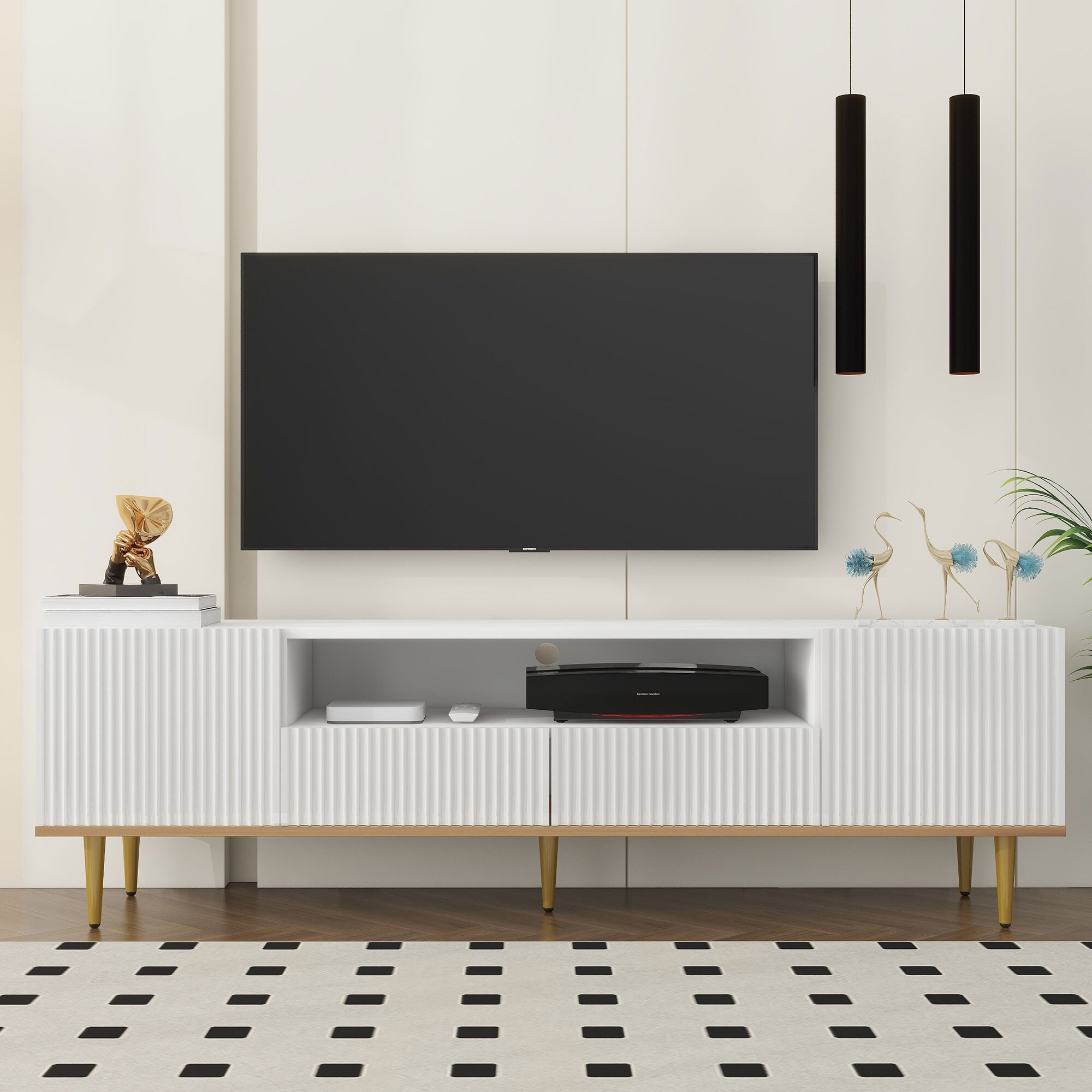 テレビ台・テレビボード 70's unknown vintage television table Upcycling a Vintage TV into a Side Table